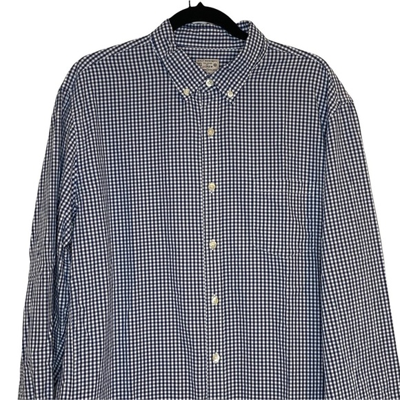 J. Crew Micro Checked long Sleeve Button Down Men’s Shirt Sz XL - Picture 3 of 13